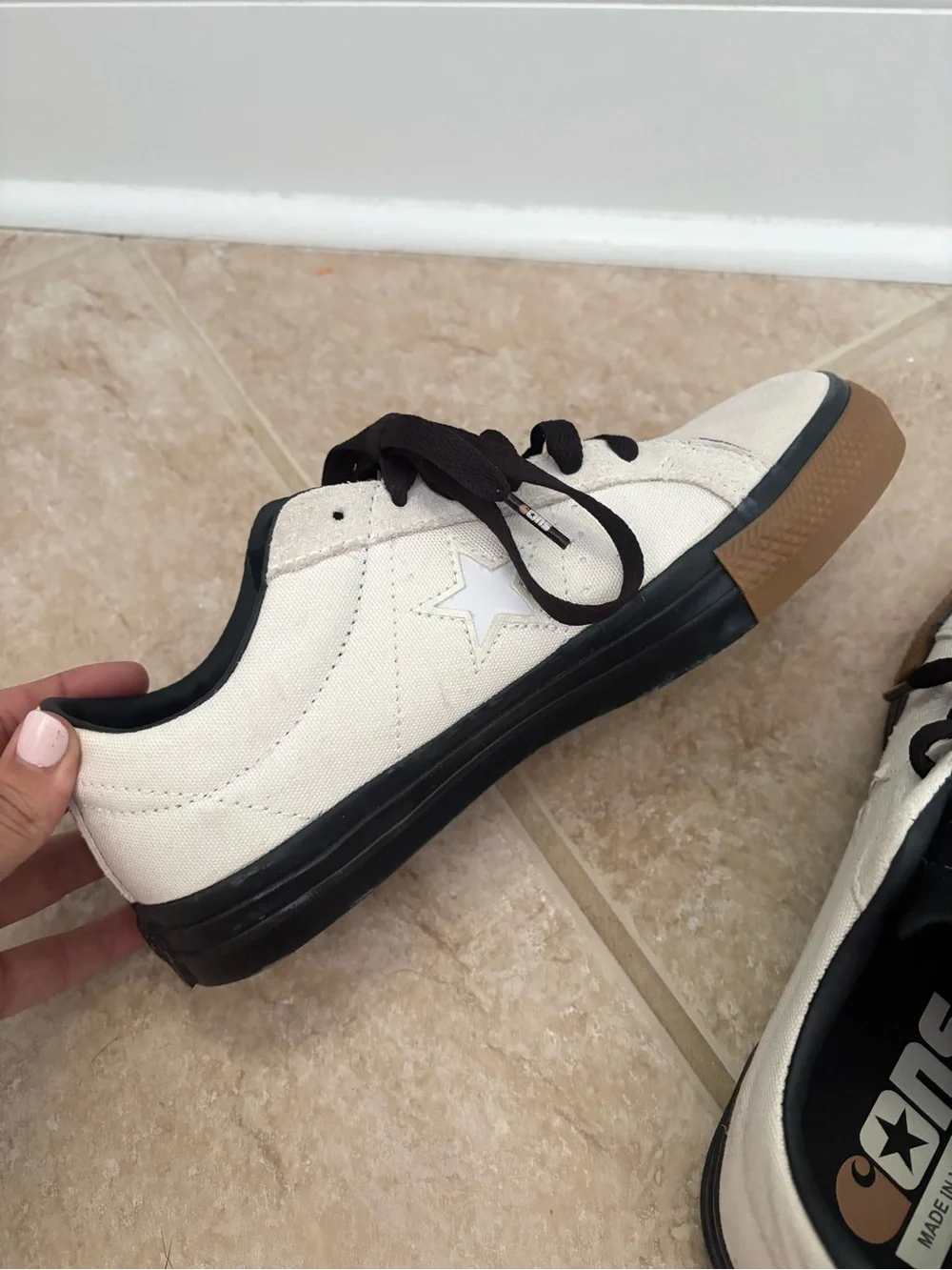 CONVERSE CONS x CARHARTT WIP women’s size 8 ONE STAR PRO OX Sneakers Skate - Picture 5 of 15